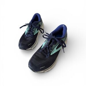 Men’s Ghost 14 Running Shoes, Sz 10.5, No Interior Insole, Blue and Teal, GUC